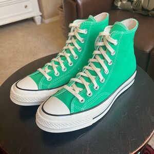 CONVERSE Chuck 70 Chuck Taylor, NWT size women 9 St. Patrick’s Day Green